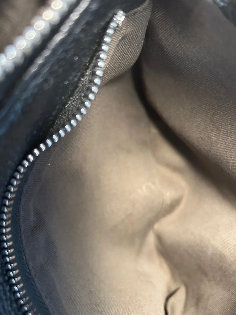 S-Zone Black Pebbled Leather Crossbody Purse
